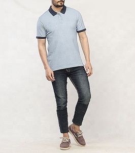 Polo de ajuste seco para hombre al por mayor, camiseta de golf de alto rendimiento con logotipo personalizado estampado 100% para correr, camisa de polo - Product Image 5