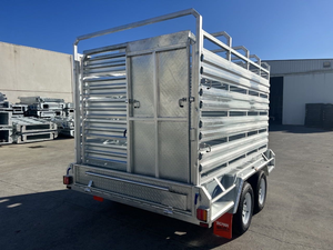 Remorque professionnelle robuste pour bétail, 2 essieux, véhicule de transport de bovins et d'équidés, fournisseur en gros, remorque pour bétail 10x6 - Product Image 5