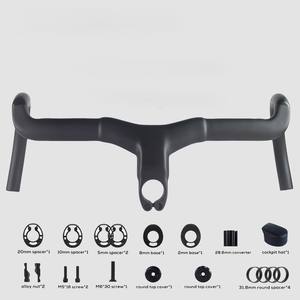 <span class=keywords><strong>Manillar</strong></span> de Bicicleta de Fibra de Carbono con Cableado Interno <span class=keywords><strong>Integrado</strong></span> de 28.6/31.8mm para <span class=keywords><strong>Gravel</strong></span> - Product Image 1