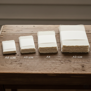 Papier vintage en coton égyptien A3 en gros, 250 g/m², bord festonné, feuilles texturées pour le dessin et l'esquisse, OEM FBA - Product Image 3