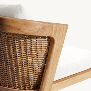 เก้าอี้ไม้สักแบบไม่มีที่วางแขน สไตล์โมเดิร์น สำหรับใช้งานกลางแจ้ง ทนทานและป้องกันการผุพัง - Product Image 6