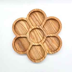 Plateau de service en bois de haute qualité plat de fruits nouvelle conception plateau de service de fruits grande assiette sculptée à la main de qualité supérieure à vendre - Product Image 2