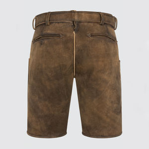 100% tenue bavaroise traditionnelle en cuir véritable pour Oktoberfest respirant Lederhosen avec motif et décorations de boutons vente - Product Image 6