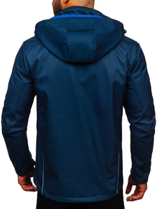 Veste coupe-vent longue pour homme, sur mesure, pour l'hiver, style streetwear, de haute qualité, en softshell imperméable et respirant, tailles personnalisées - Product Image 6