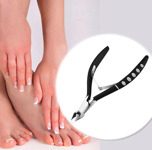 Pince à cuticules allemande en acier inoxydable de 3.95 pouces Double ressort joint incurvé lame tranchante coupe-ongles pour la beauté - Product Image 4