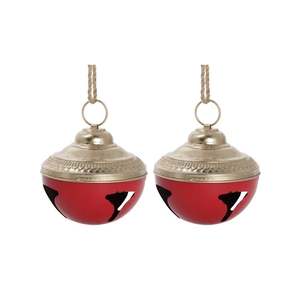 Traditional metal bell hanging <b>Christmas</b> ornament wholesale for <b>Christmas</b> <b>tree</b> home <b>wall</b> decoration x mas new year made india - Product Image 3