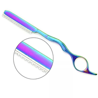Rasoirs amincissants en acier inoxydable Rasoirs professionnels à lame tranchante pour salon de coiffure Rasoirs amincissants pour coupe de cheveux