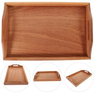 Plateau de service en bois d'acacia Cuisine Restaurant Carré Acacia Bois Apéritif Petit-déjeuner Dessert Plateau de service aux fruits sucrés - Product Image 3