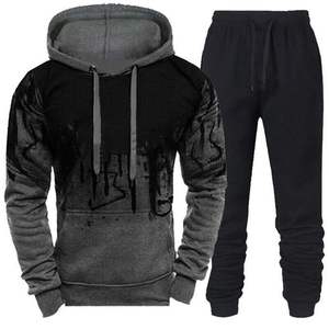 Conjunto de pantalones de chándal y Sudadera con capucha ecológicos para hombre, materiales transpirables sostenibles para la temporada de otoño - Product Image 6