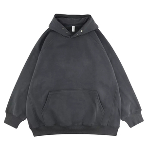 Sweat-shirt à capuche surdimensionné en coton 100% de 550 g/m², vente en gros, impression numérique personnalisée pour l'hiver - Product Image 6