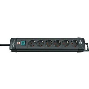 ปลั๊กพ่วง Brennenstuhl Premium-Line 6 ช่อง สายยาว 3 เมตร สีดำ - Product Image 1