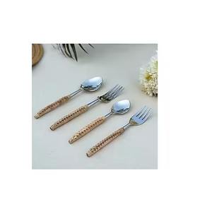 Juego de cubiertos ecológicos de acero inoxidable con mango de resina, cubiertos modernos para el hogar, restaurante, fiesta, uso - Product Image 2