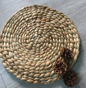 Mantel Individual Redondo de Jacinto, Hecho a Mano, Clásico, Elegante, Ecológico, para Uso en Cenas o Restaurantes, Decorativo - Product Image 3