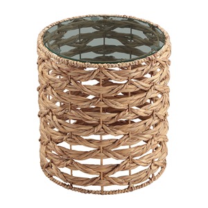 Mesa auxiliar de jacinto de agua tejida retorcida hecha en Vietnam materiales ecológicos muebles para el hogar Decoración del hogar al por mayor - Product Image 3