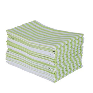 100% Cotton Golf Stripe Pattern Kitchen <b>Towel</b> Quick-Dry and Sustainable for Home Use <b>Blue</b> Checkered Woven Technics - Product Image 1