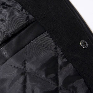 Veste universitaire de baseball en laine pour hommes sur mesure, col roulé coupe-vent respirant, décontracté et de qualité supérieure pour l'hiver - Product Image 6