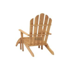 Chaise de jardin en teck massif, durable, résistante aux chocs, design simple, idéale pour la détente. - Product Image 4