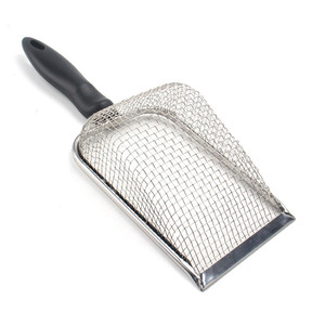 Pelle à litière pour chat en acier inoxydable Pelle à litière pour coin Pelle à sable pour chat Petite boîte Pelle à litière pour chat - Product Image 1