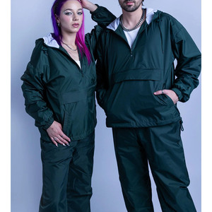 Chándal de nailon sólido informal con capucha de invierno de peso medio personalizado para ropa deportiva unisex a prueba de viento para correr y trotar - Product Image 5