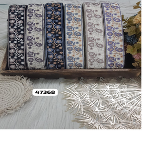 Fleurs sur mesure brodées de plusieurs manières de couleur dans des conceptions ethniques à des fins diverses dans différentes tailles - Product Image 1