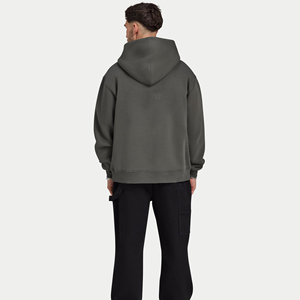 Nuevo Diseño Sudadera con Capucha Lisa sin Cordones, Estilo Boxy, Corta, de Gran Gramaje, Tipo Pullover, Oversize, con Hombros Caídos, Holgada para Hombre - Product Image 6