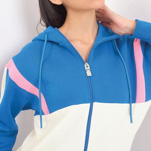 Conjunto Deportivo Personalizado de Dos Piezas para Mujer, Sudadera con Capucha Lisa y Pantalones Deportivos, Chándal de Gimnasio con Cremallera Completa y Dos Colores - Product Image 5