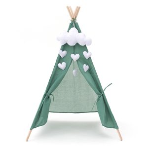 Tienda de campaña Montessori indiana ROBINCOOL para niños, plegable, de color verde, para uso en interiores y exteriores - Product Image 5