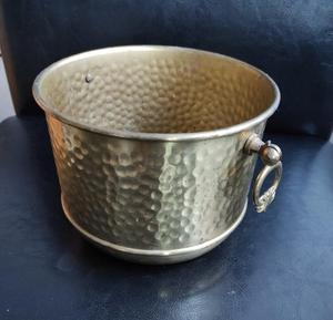 Bol à fruits secs et en laiton doré antique avec support, assiettes et plats décoratifs de table en gros pour les mariages royaux - Product Image 3