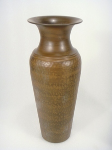 Large Vintage Hammered <b>Copper</b> <b>Vase</b> with Patina - Product Image 5