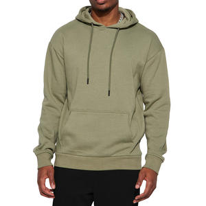 Sudadera con capucha de ajuste relajado para ropa de hombre Streetwear Basics algodón mezclado Heavyweight 100% algodón Sudadera con capucha de alta calidad para hombres - Product Image 1