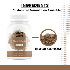 สารสกัดจาก cohosh สีดำอาหารเสริมแคลเซียมสีดำแคปซูลมีฉลากส่วนตัว - Product Image 3