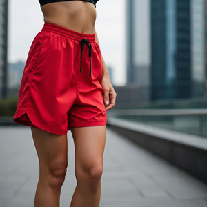 Coupe-vent femmes course plage pluie Shorts décontracté léger été haut cordon coupe-vent Shorts dames - Product Image 1