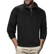 Suéter con media cremallera para hombre, suéter con cuello levantado, punto de viaje diario, jersey con cremallera de punto de 1/4 cuartos - Product Image 2
