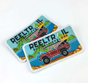 Custom Woven Patch Logo Label for Garments Jackets Jeans <b>Bags</b> <b>Hats</b> Wholesale Factory - Product Image 5