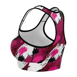 Sujetador Deportivo de Alta Calidad para Mujer, Tejido de Spandex/Nylon de Alta Sujeción, Último Diseño, Transpirable, de Secado Rápido, Servicio OEM - Product Image 3