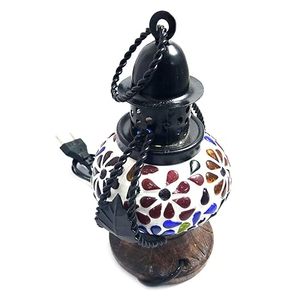 Lampe de table suspendue en verre mosaïque colorée d'approvisionnement direct d'usine pour salon ou chambre à coucher disponible à bon prix - Product Image 4