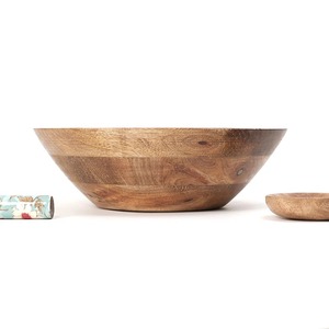 Tazón de resina epoxi para servir postres durante ocasiones especiales, tazón de madera de bambú con acabado Natural, sopa ecológica, ensalada de frutas - Product Image 4