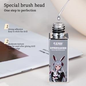 Esmalte de <span class=keywords><strong>Gel</strong></span> UV Transparente de Larga Duración R S Nail Hema Free 7g, <span class=keywords><strong>Gel</strong></span> de Acabado con Relleno de Grietas y Pincel Delineador Fino - Product Image 5