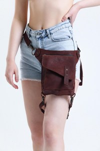 Jambes Sac Personnalisé Mini Sac De Taille En Cuir pour Unisexe Usine Personnalisé En Cuir Taille Pack Drop Leg Sac LLB-0021 - Product Image 6