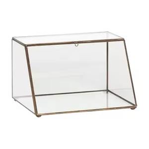 Caja Decorativa Ecológica de Metal para Almacenamiento y Exhibición de Joyas con Marco de Metal Dorado, Diseño Personalizable - Product Image 2