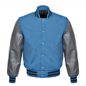 2025 Varsity College chaquetas al por mayor en blanco transpirable de talla grande chaqueta de hombre CollegeBaseballjacket para hombres - Product Image 1