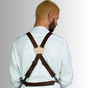 Delantales de carnicero de cocina para barbacoa de cuero genuino de grano completo de alta calidad para hombres y mujeres Ropa de cocina Premium - Product Image 2