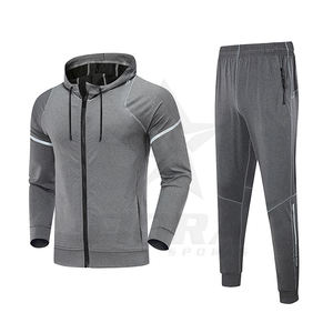 Survêtement coupe-vent personnalisé pour hommes, vêtements de travail unis et décontractés de gymnastique avec col à capuche pour l'hiver, meilleures ventes - Product Image 4