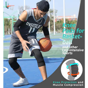 Genouillères pour enfants, jeunes et adultes, basketball, baseball, genouillère de soutien, protection contre les collisions, genouillère de compression - Product Image 2