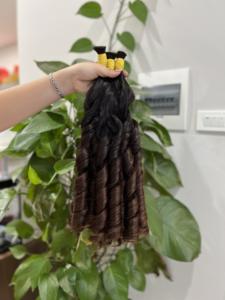 Cheveux bouclés rebondissants Funmi de qualité supérieure en vrac, cheveux humains vietnamiens avec cuticules alignées, 100g/pièce, pour toutes les couleurs - Product Image 6
