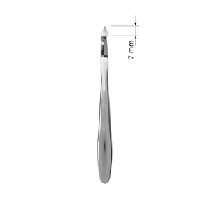 Coupe-cuticules personnalisé à lames fines et aiguisées, manche uni, action à ressort, pour manucure - Product Image 5