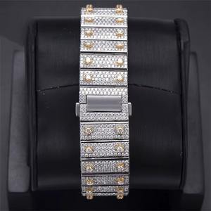 Reloj Mecánico Moderno con Diamantes Moissanite VVS1, Esfera de Cristal, Esfera Árabe Luminosa, Certificado EGL, Estilo Hip Hop, Regalo para Hombre y Mujer - Product Image 5