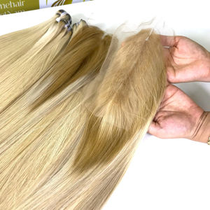 Fermeture 2*4 2*6 Dentelle fermeture naturelle ondulée HD Dentelle/dentelle transparente 100% densité longueur et couleur personnalisées fabriquées au Vietnam - Product Image 1