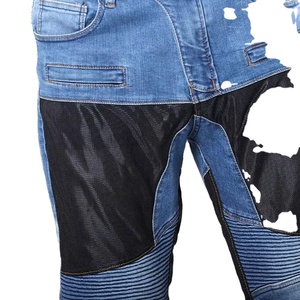 Nouveau design de jeans de moto, pantalon et veste de moto, jeans de course avec protections, fabriqués sur mesure au Pakistan. - Product Image 4