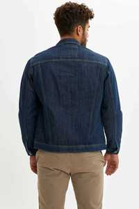 Factory Cheap Price Mid Weight <b>Men</b> <b>Jeans</b> <b>Jacket</b> Heavy Cotton Streetwear Casual Breathable Waterproof Quick Dry Front Logo - Product Image 3